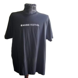 APPLE MUSIC Festival Crew BLACK T-Shirt SIZE XXL